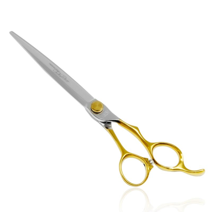 cutting scissors &quot;Perfection by Janita J. Plunge&quot;, straight, 440c stainless steel, golden color - 1