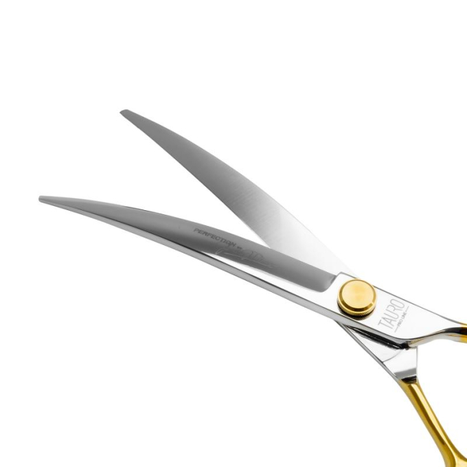 cutting scissors &quot;Perfection by Janita J. Plunge&quot;, curved, 440c stainless steel, golden color - 2