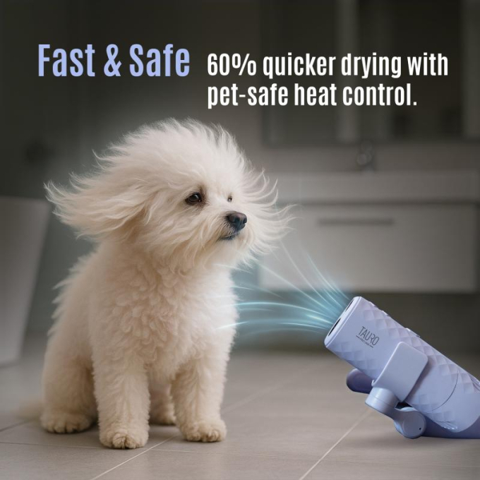 universal pet hair dryer with a flexible neck attachment system - 1 universal pet hair dryer with a flexible neck attachment system - 1