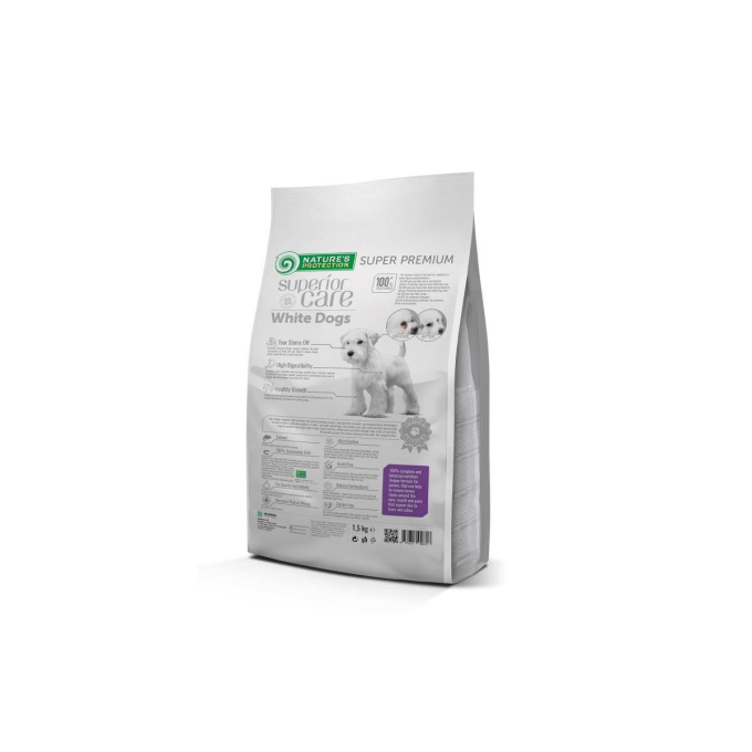 dry grain free food for junior dogs of all breeds with white coat, with salmon - 7