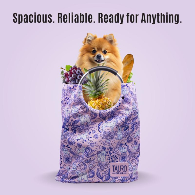 shopping bag, spacious, with metal handle, customized design - 3