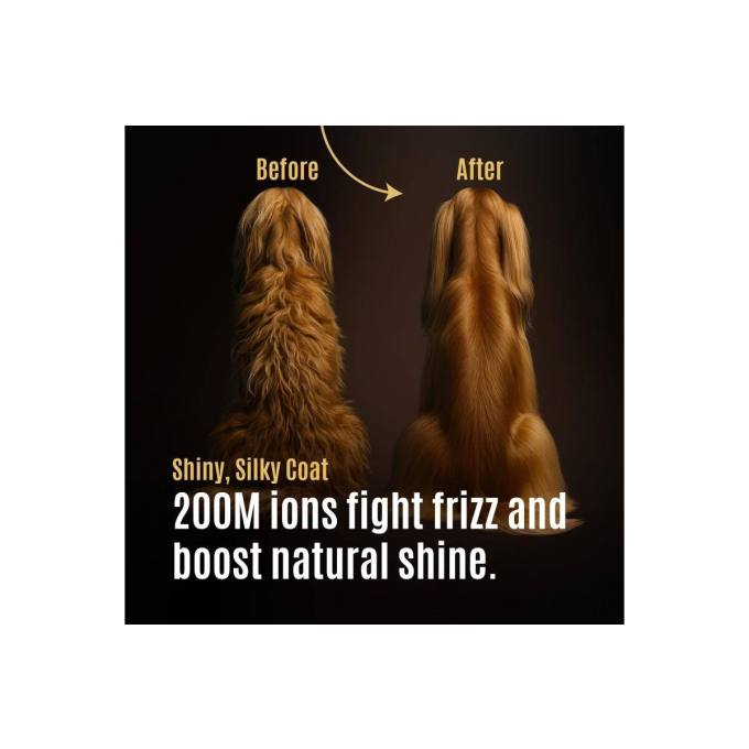 universal pet hair dryer with a flexible neck attachment system - 4