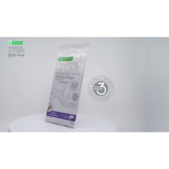 grain free complementary feed - snacks for adult dogs of all breeds with white fish - 7