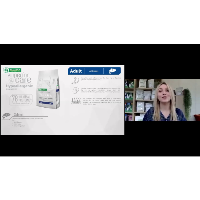 dry grain free pet food with salmon for adult sensitive dogs of all breeds - 13