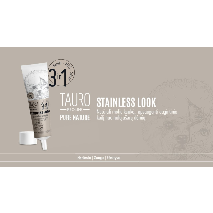Pure Nature Stainless look 3in1, natural clay mask to prevent tear stains on the coat for dogs - 8