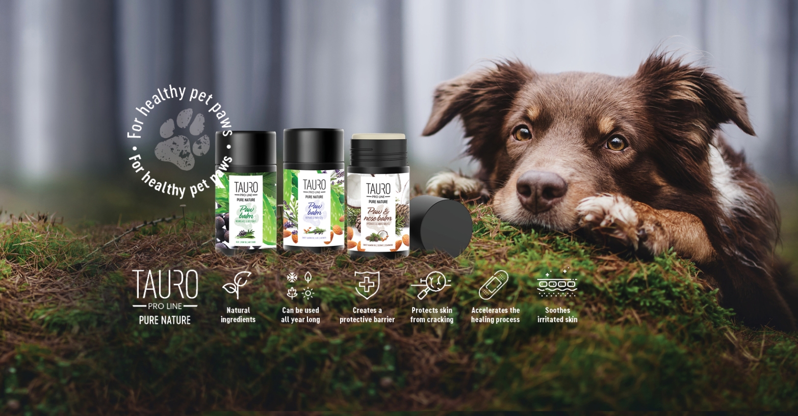 Pure Nature Paw Balm Nourishes&Restores, nourishes and restores paw pad  balm for dogs and cats